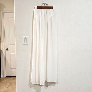 White sheer skirt
